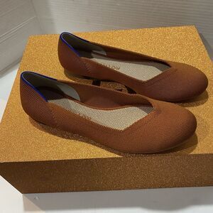 Rothy’s Burnt Orange Flats Ballet Women’s Shoes Size 7 1/2 EUC